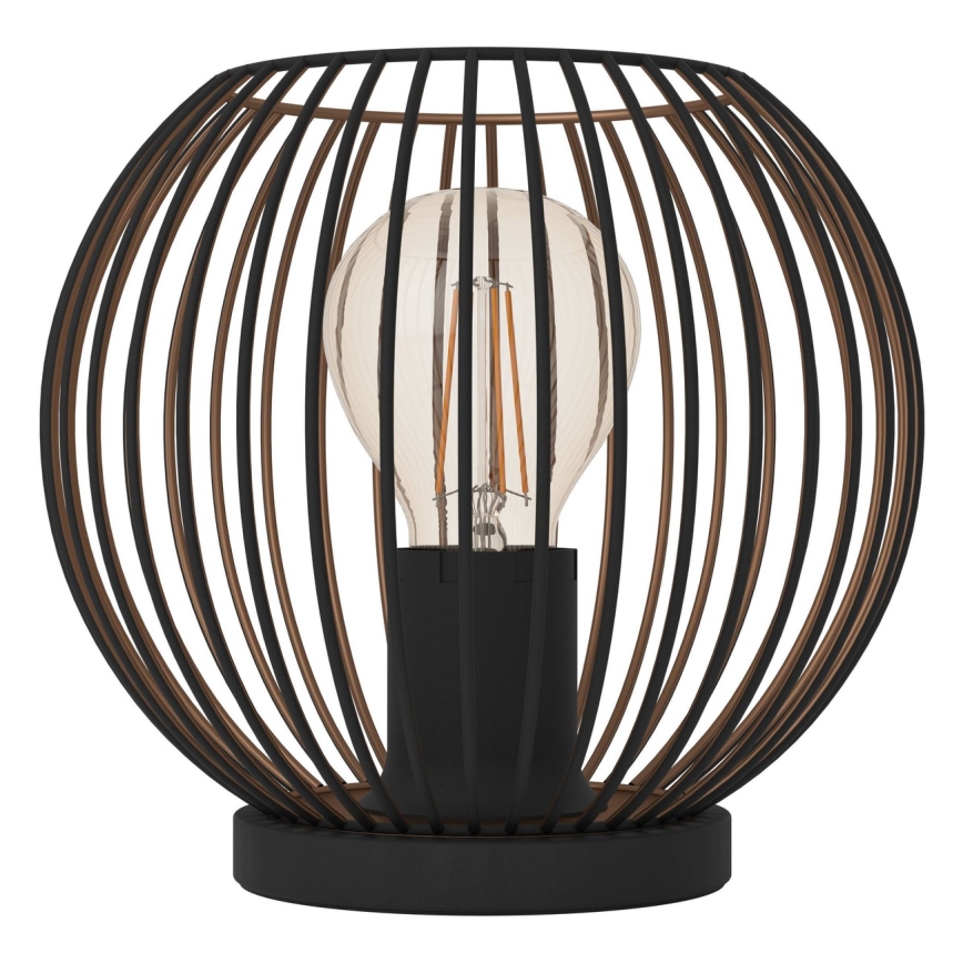 Eglo - Stolná lampa 1xE27/60W/230V čierna