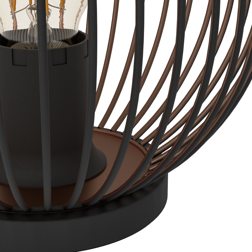 Eglo - Stolná lampa 1xE27/60W/230V čierna