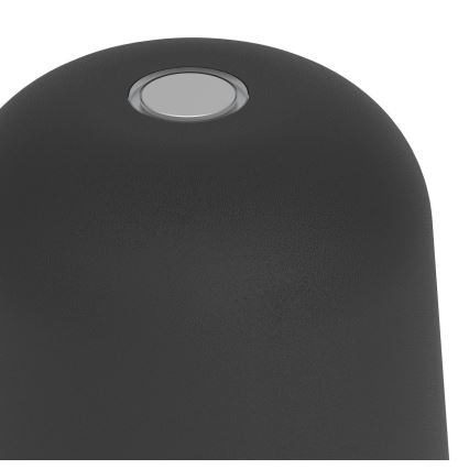 Eglo - LED stmievateľná vonkajšia dotyková nabíjacia stolová lampa LED/1,8W/5V 2500/3000/4000K 2500 mAh IP54 čierna