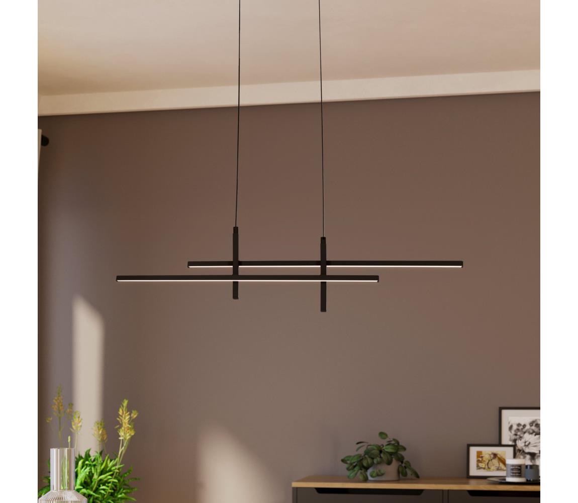 Eglo 901885 - LED luster na lanku TREPILIANO LED/20W/230V čierny 901885