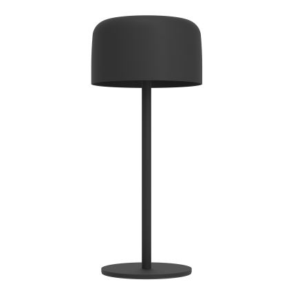 Eglo - Solárna dobíjateľná dotyková stolná LED lampa 2,8 W / 3,7 V 1800 mAh IP44 čierna