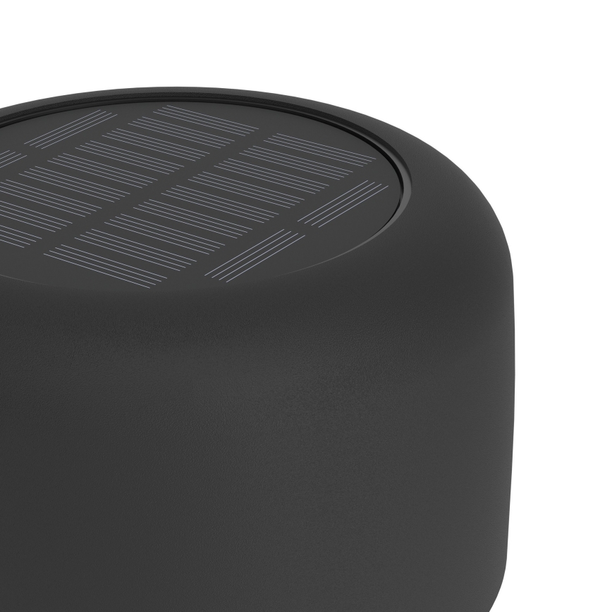 Eglo - Solárna dobíjateľná dotyková stolná LED lampa 2,8 W / 3,7 V 1800 mAh IP44 čierna