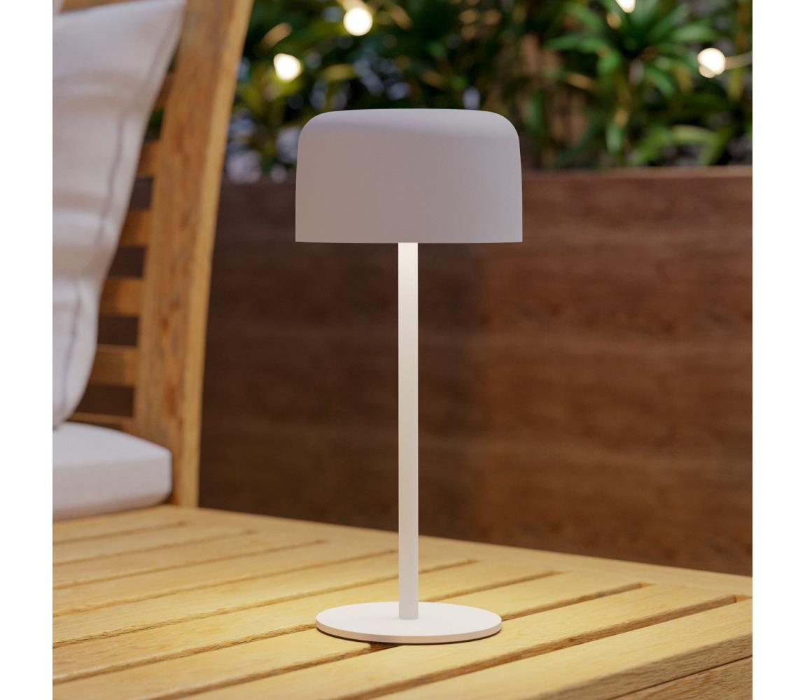 Eglo 901892 - LED solárna stolná lampa ROCCANOVA LED/2,8W/3,7V IP44 biela 901892