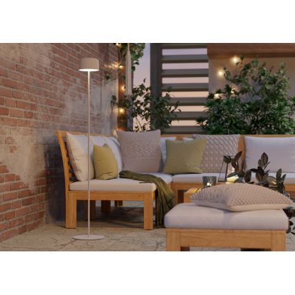 Eglo - LED solárna nabíjacia dotyková stojaca lampa LED/2,8W/3,7V 1800 mAh IP44 biela