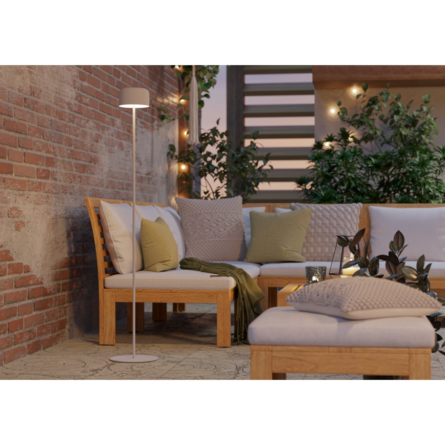 Eglo - LED solárna nabíjacia dotyková stojaca lampa LED/2,8W/3,7V 1800 mAh IP44 biela