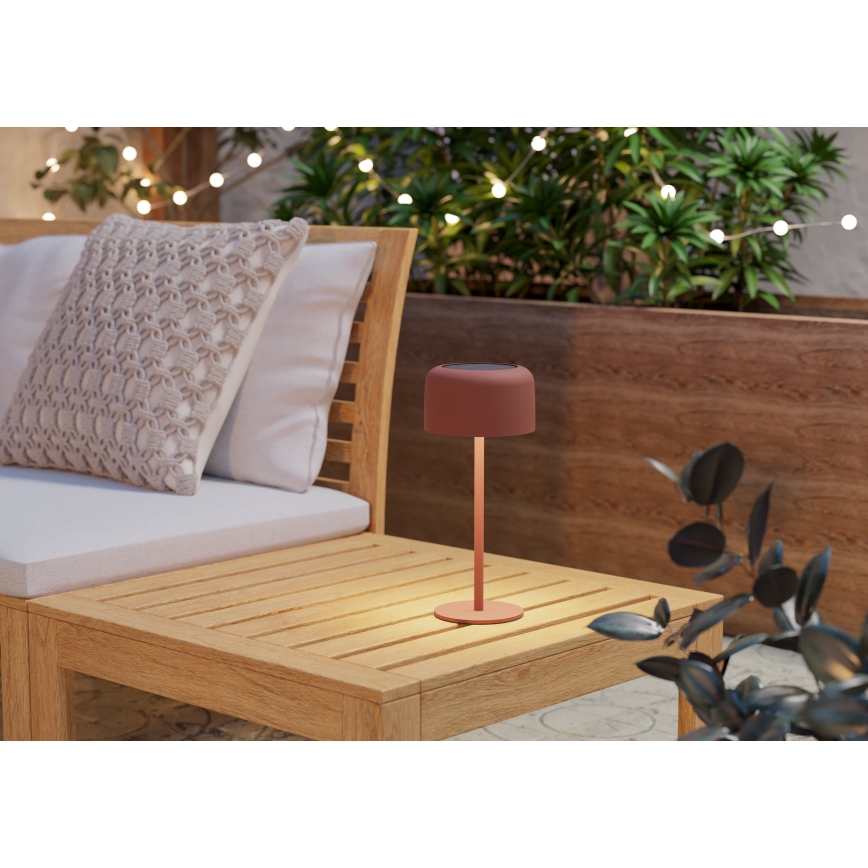 Eglo - LED solárna nabíjateľná dotyková stolná lampa LED/2,8W/3,7V 1800 mAh IP44 oranžová