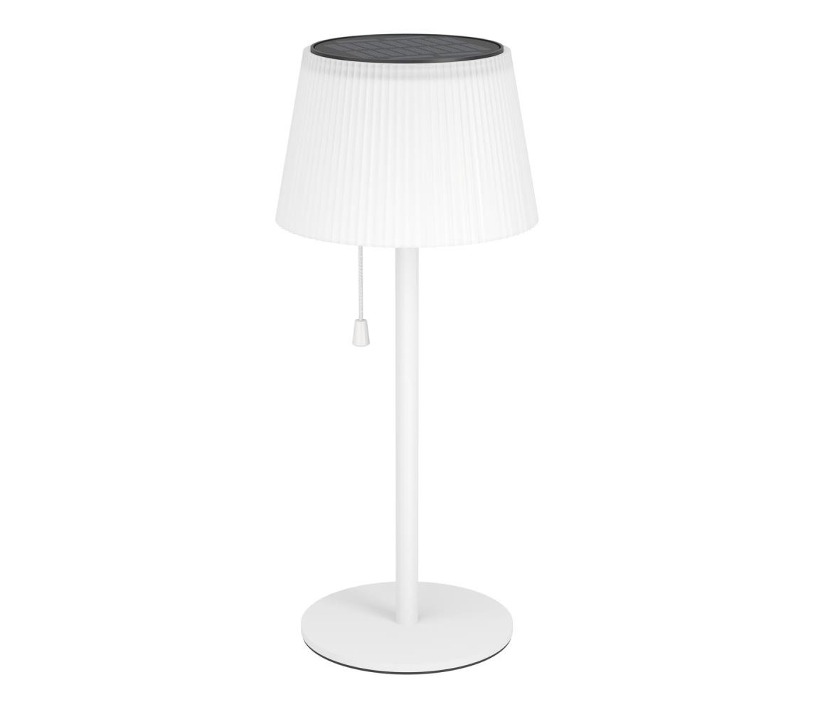 Eglo 901901 - LED solárna stolová lampa SCORDIANO LED/2,3W/3,7V 1800mAh IP44 biela 901901