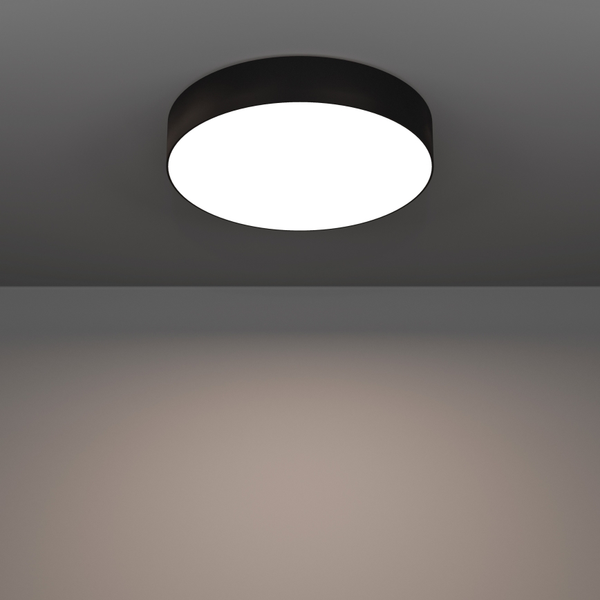 Eglo - LED RGBW stmievateľné stropné svietidlo LED/15W/230V 2700-6500K priemer 39 cm čierna