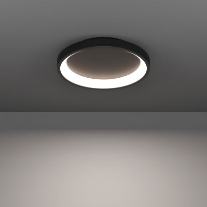 Eglo - LED RGBW stmievateľné stropné svietidlo LED/19,6W/230V 2700-6500K pr. 35 cm čierna