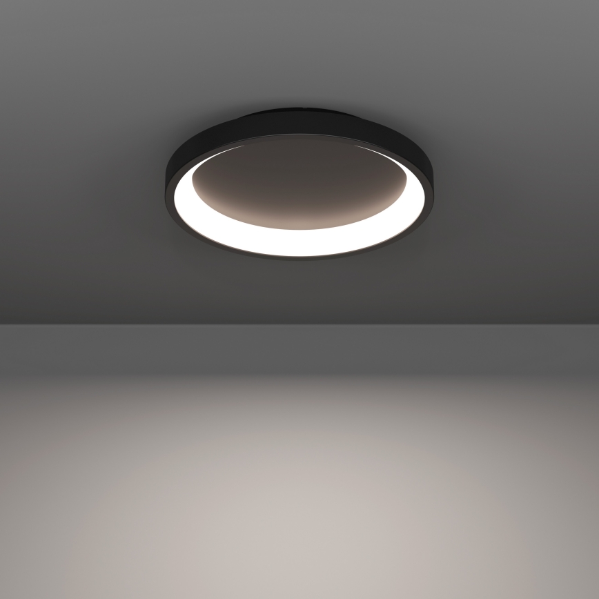 Eglo - LED RGBW stmievateľné stropné svietidlo LED/19,6W/230V 2700-6500K pr. 35 cm čierna