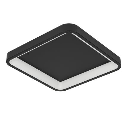 Eglo - LED RGBW Stmievateľné stropné svietidlo LED/20W/230V 2700-6500K 35x35 cm čierna
