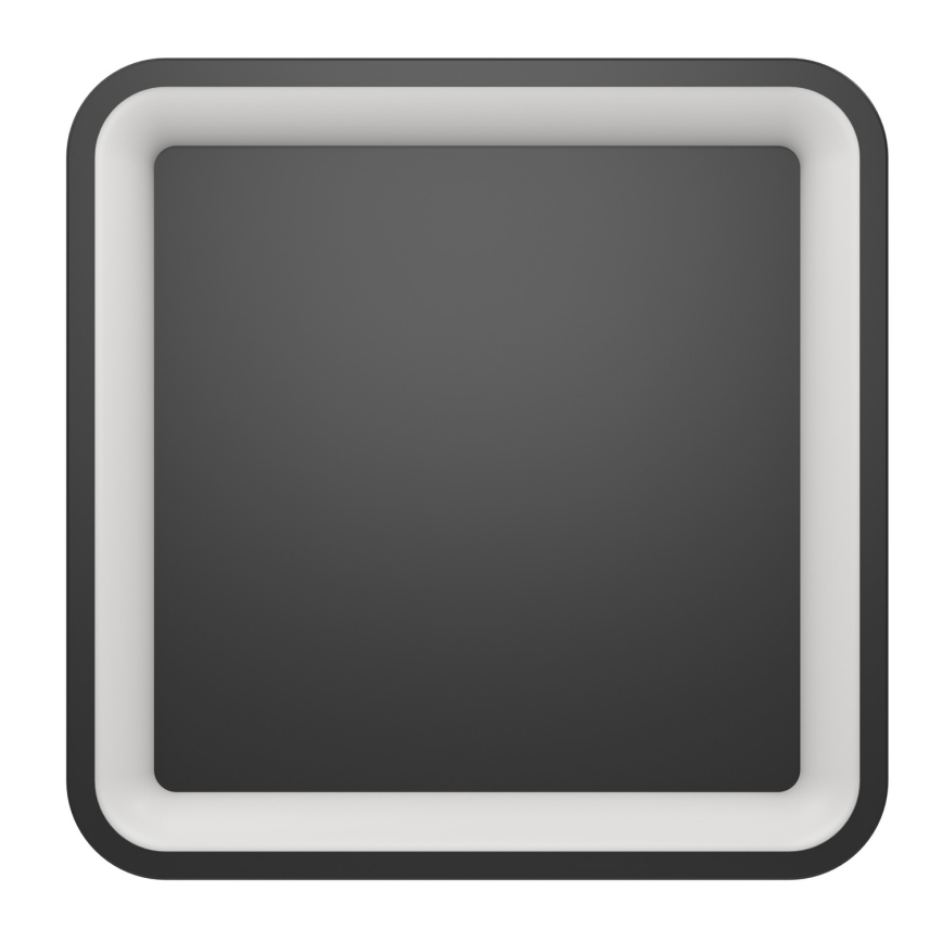 Eglo - LED RGBW Stmievateľné stropné svietidlo LED/20W/230V 2700-6500K 35x35 cm čierna