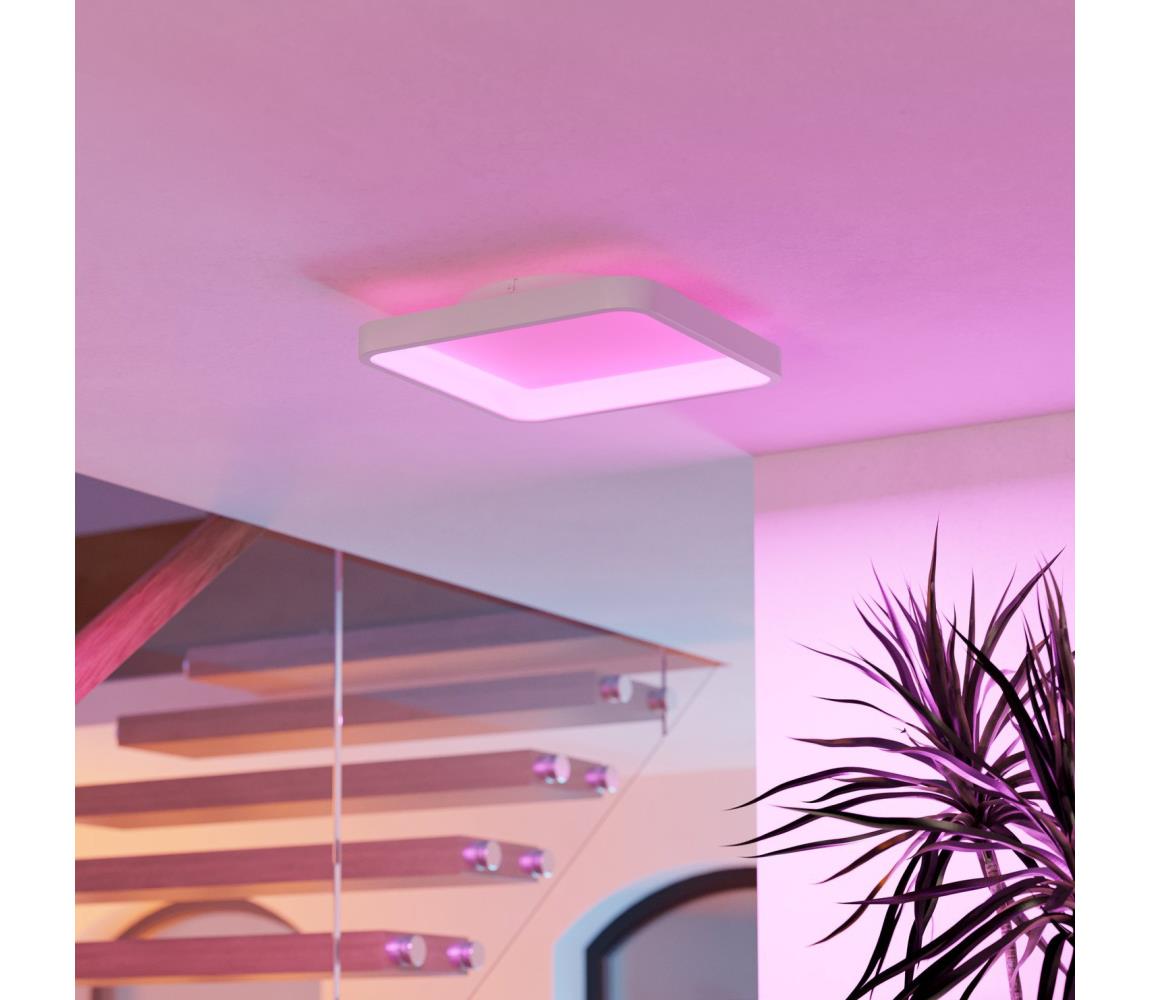 Eglo 901913 - LED RGBW stmievateľné stropné svietidlo LORETELLO-Z LED/20W/230V 35x35cm biela 901913
