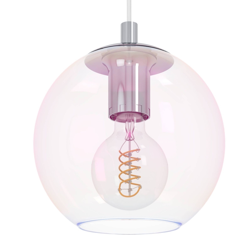 Eglo - Závesný luster na lanku 10xE27/60W/230V lesklý chróm/číre sklo