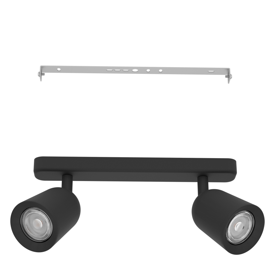 Eglo - Bodové svietidlo 2xGU10/10W/230V čierne