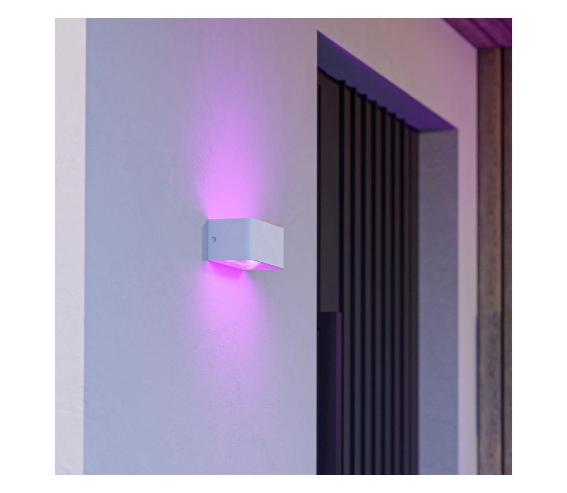 Eglo 901955 - LED RGBW Stmievateľné vonkajšie nástenné svietidlo SANIA-Z LED/10W/230V IP55 biele 901955