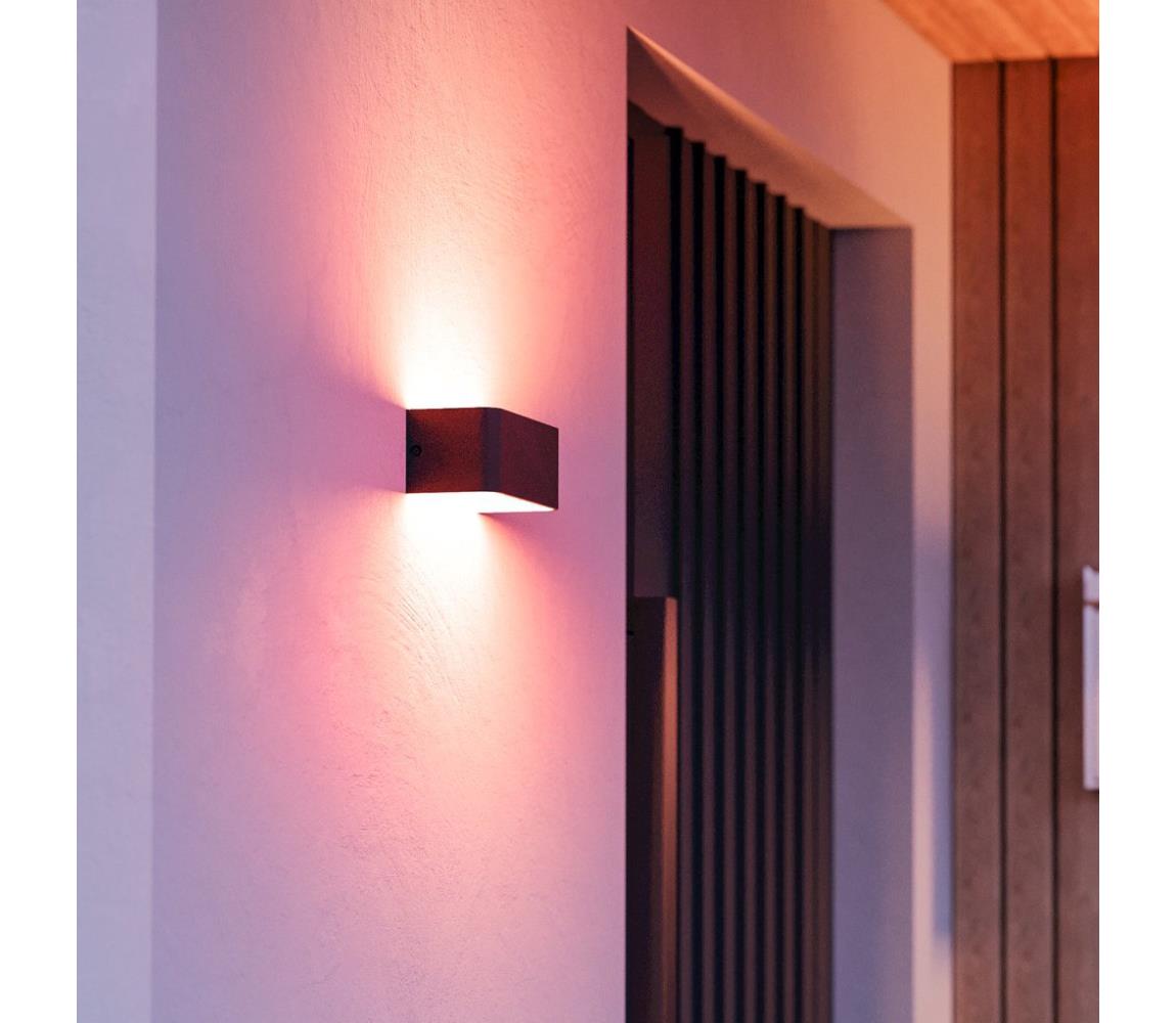 Eglo 901956 - LED RGBW stmievateľné vonkajšie nástenné svietidlo SANIA-Z LED/10W/230V IP55 čierne 901956