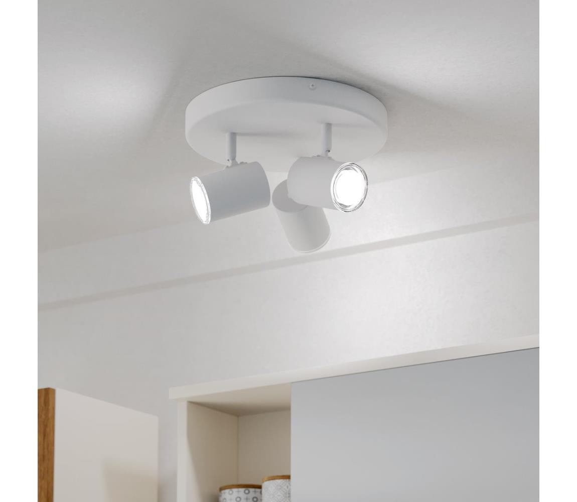 Eglo 901962 - Kúpeľňové bodové svietidlo CONSUMA 3xGU10/5W/230V IP44 biela 901962