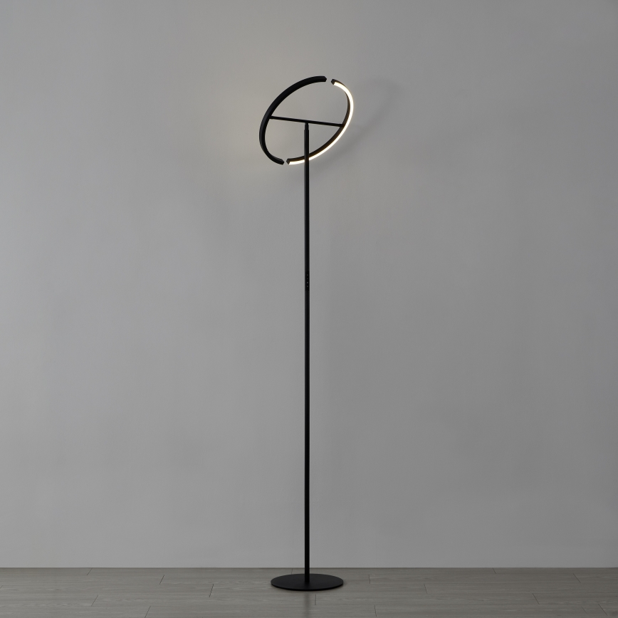 Eglo - LED stmievateľná stojacia lampa 2xLED/8,8W/230V čierna