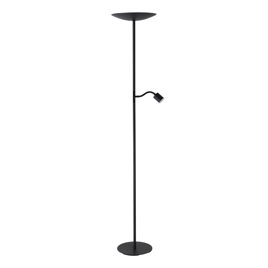 Eglo - LED stmievateľná stojacia lampa LED/26,5W/230V + LED/4W čierna