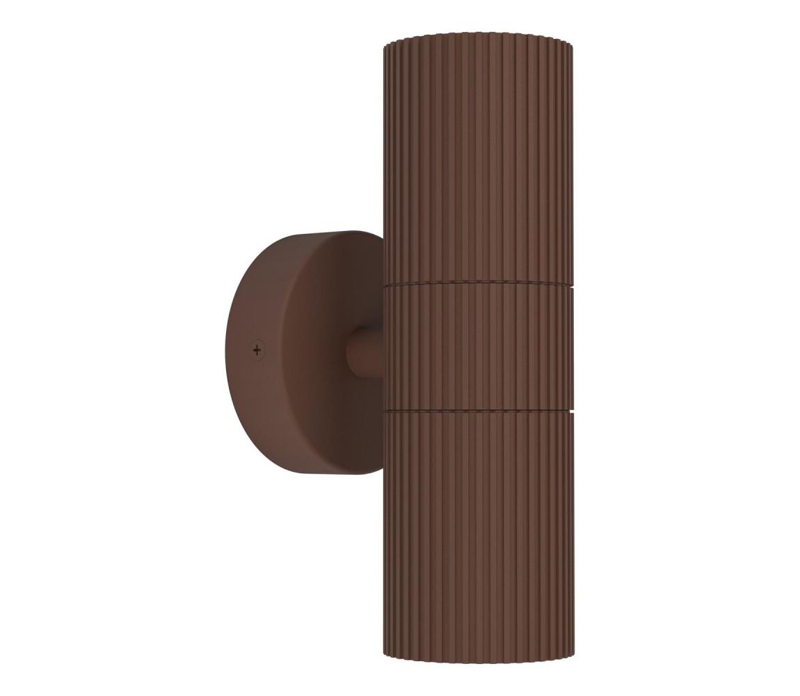 Eglo 902041 - Vonkajšie nástenné svietidlo TOMELLOSO 2xGU10/28W/230V IP44 hnedé 902041
