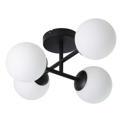 Eglo - LED kúpeľňové prisadené stropné svietidlo 4xG9/4,2W/230V IP44 čierne