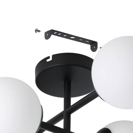 Eglo - LED kúpeľňové prisadené stropné svietidlo 4xG9/4,2W/230V IP44 čierne