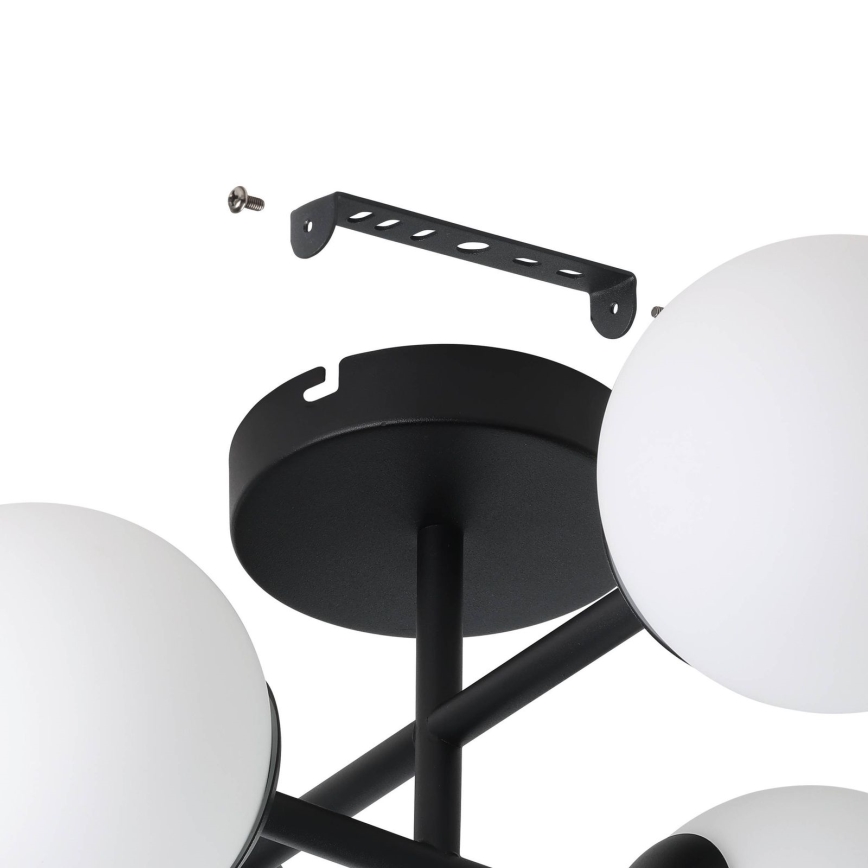 Eglo - LED kúpeľňové prisadené stropné svietidlo 4xG9/4,2W/230V IP44 čierne