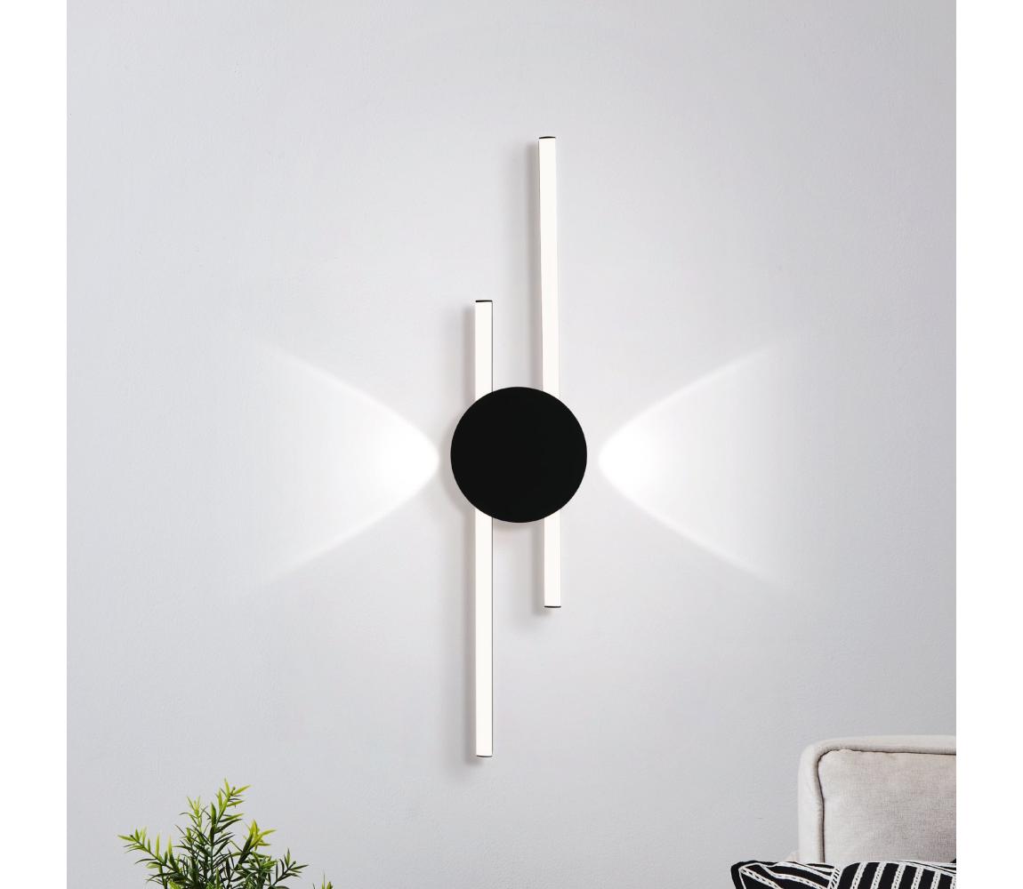 Eglo 902123 - LED nástenné svietidlo CELLO LED/20W/230V + LED/0,91W čierna 902123