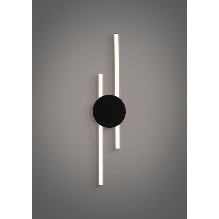 Eglo - LED nástenné svietidlo LED/20W/230V + LED/0,91W čierna