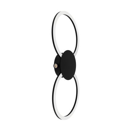 Eglo - LED nástenné svietidlo LED/20W/230V + LED/0,91W čierne