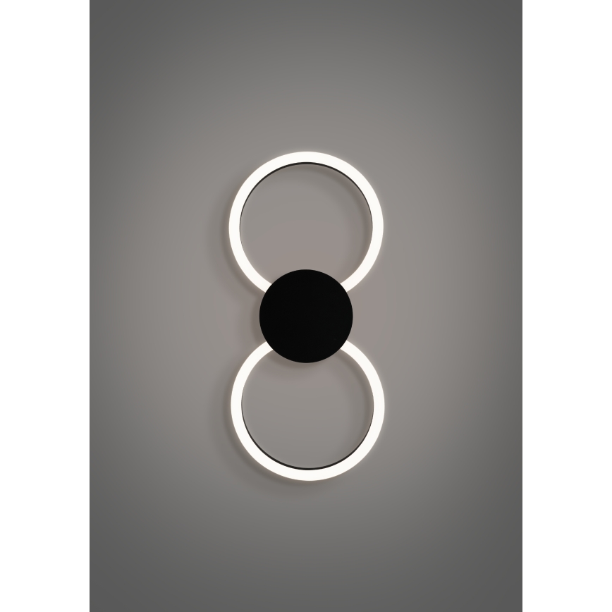 Eglo - LED nástenné svietidlo LED/20W/230V + LED/0,91W čierne