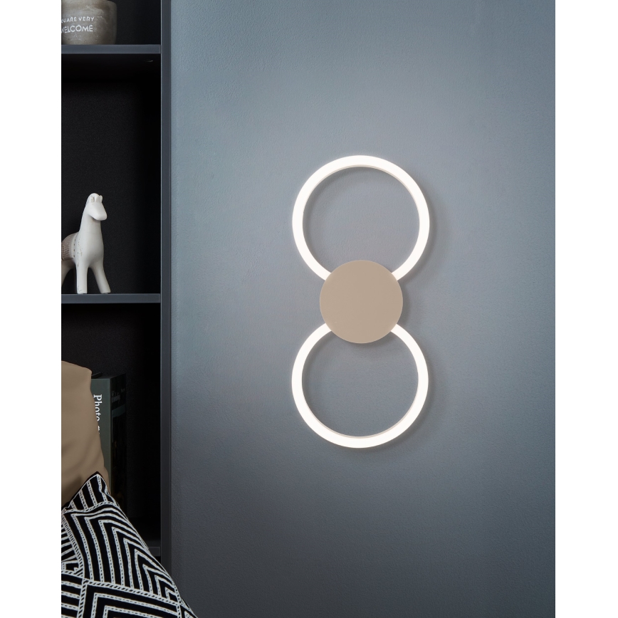 Eglo - LED nástenné svietidlo LED/20W/230V + LED/0,91W béžové