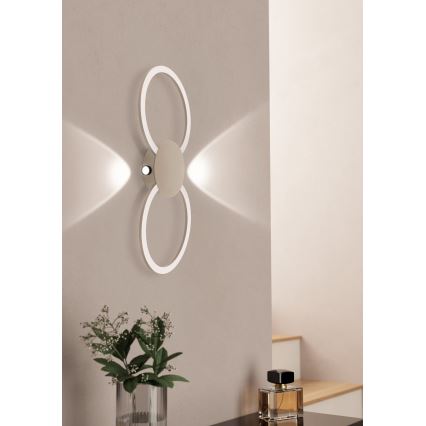 Eglo - LED nástenné svietidlo LED/20W/230V + LED/0,91W béžové