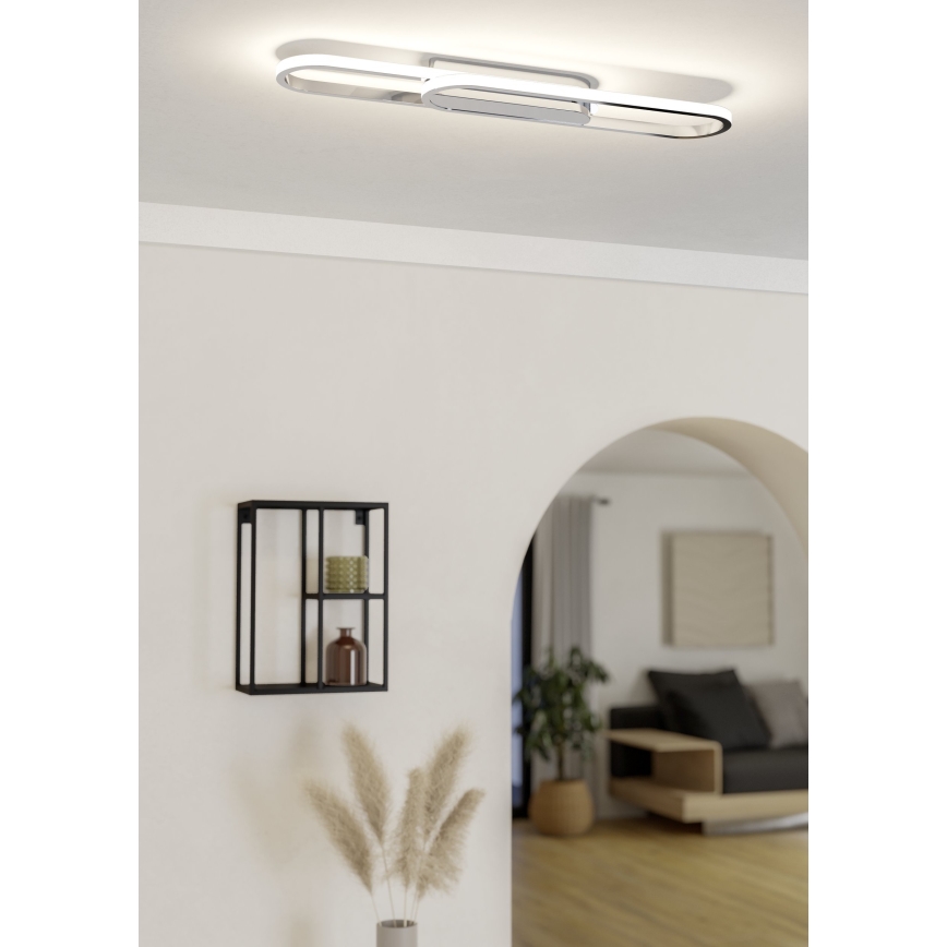 Eglo - LED stropné svietidlo LED/20W/230V 2700/4000/6500K lesklý chróm