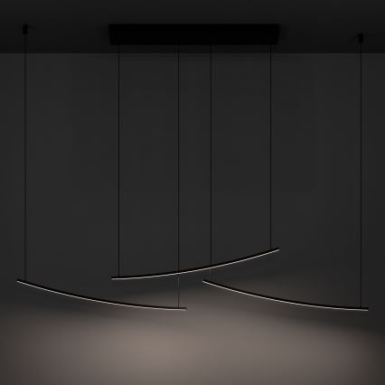 Eglo - Stmievateľný LED luster na lanku LED/22W/230V 2700/4000/6500K čierna