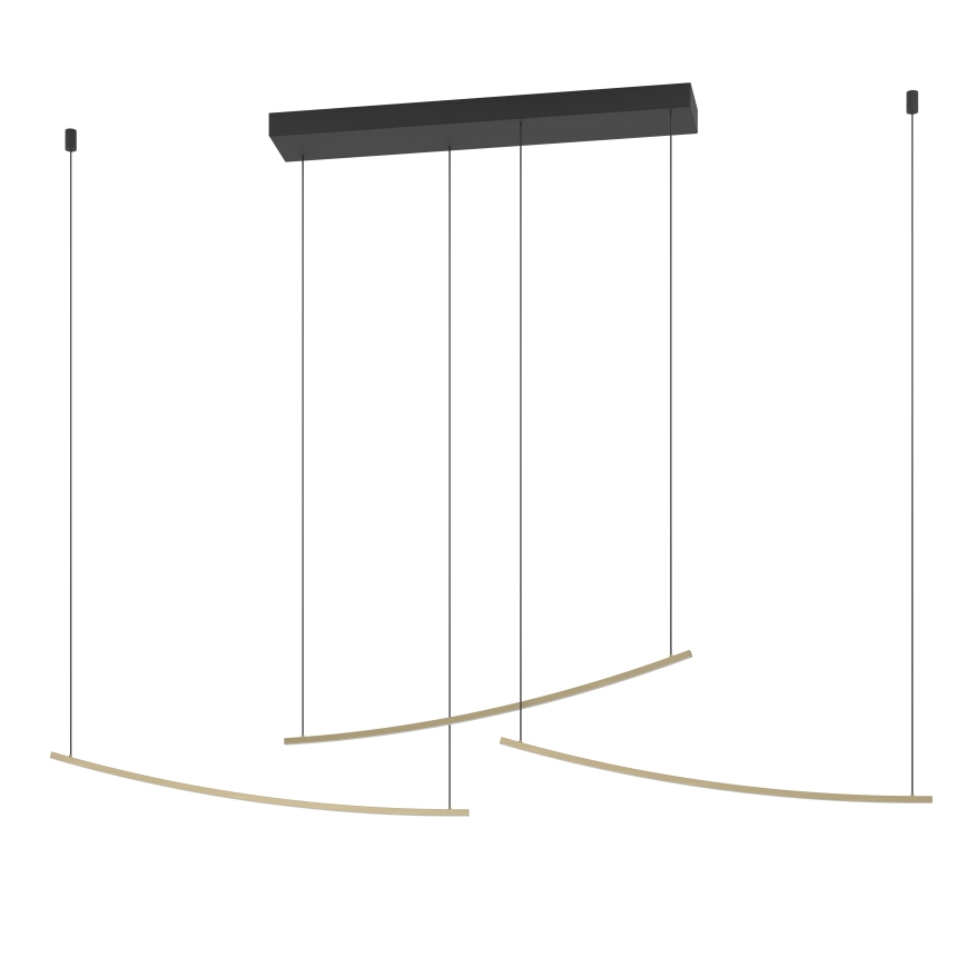 Eglo - LED stmievateľný luster na lanku LED/22W/230V 2700/4000/6500K zlatý