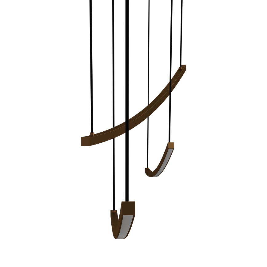 Eglo - LED stmievateľný luster na lanku LED/22W/230V 2700/4000/6500K zlatý