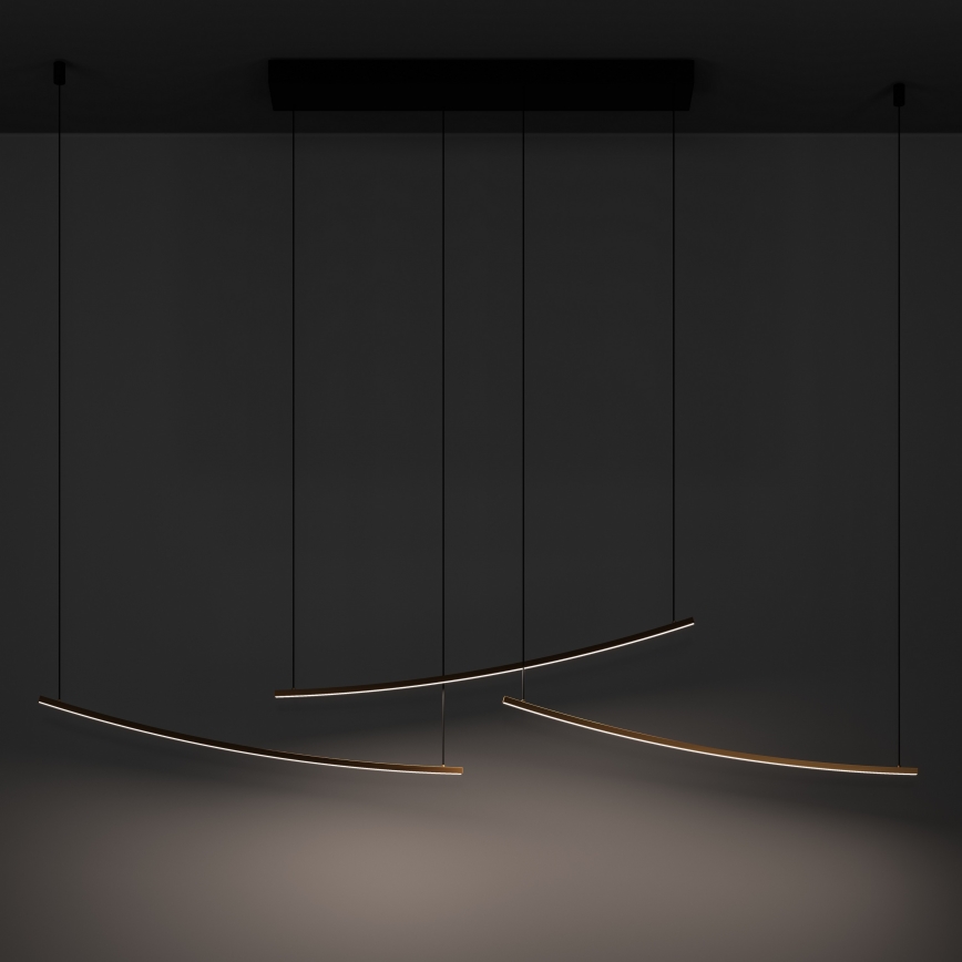 Eglo - LED stmievateľný luster na lanku LED/22W/230V 2700/4000/6500K zlatý