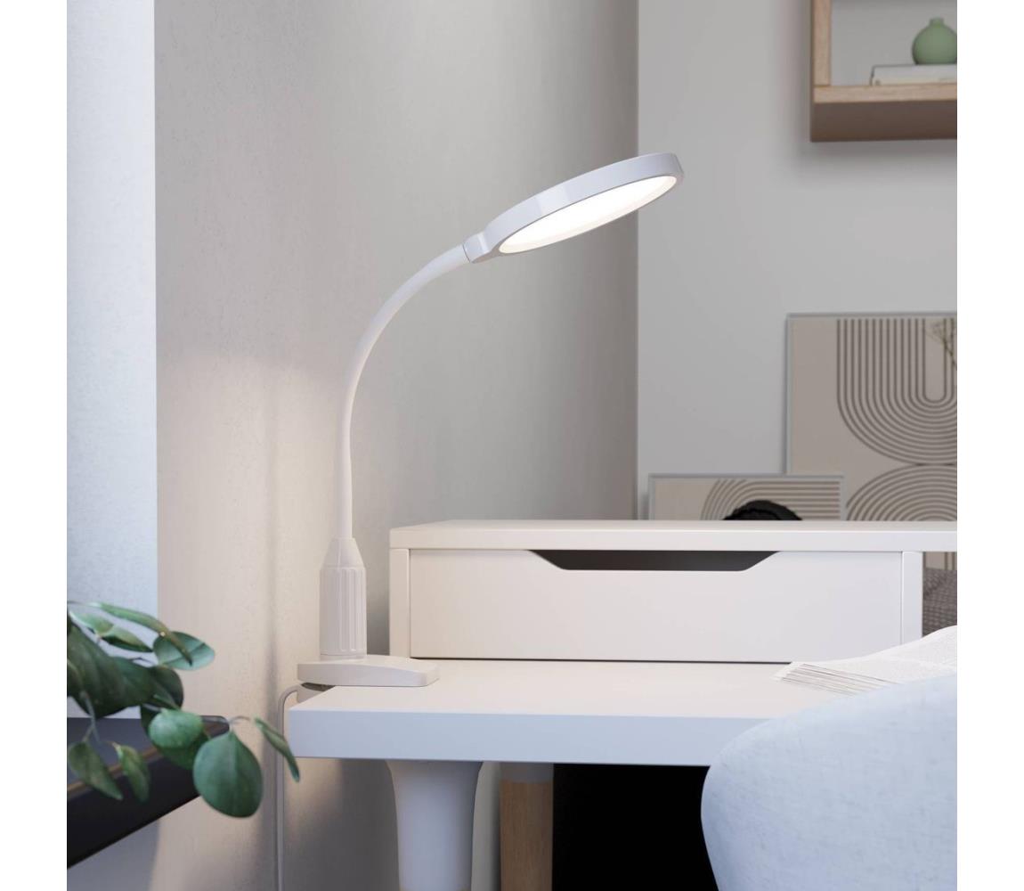 Eglo 902177 - LAURO LED stmievateľná lampa s klipom LED/5,5W/230V 2700/4000/6500K biela 902177