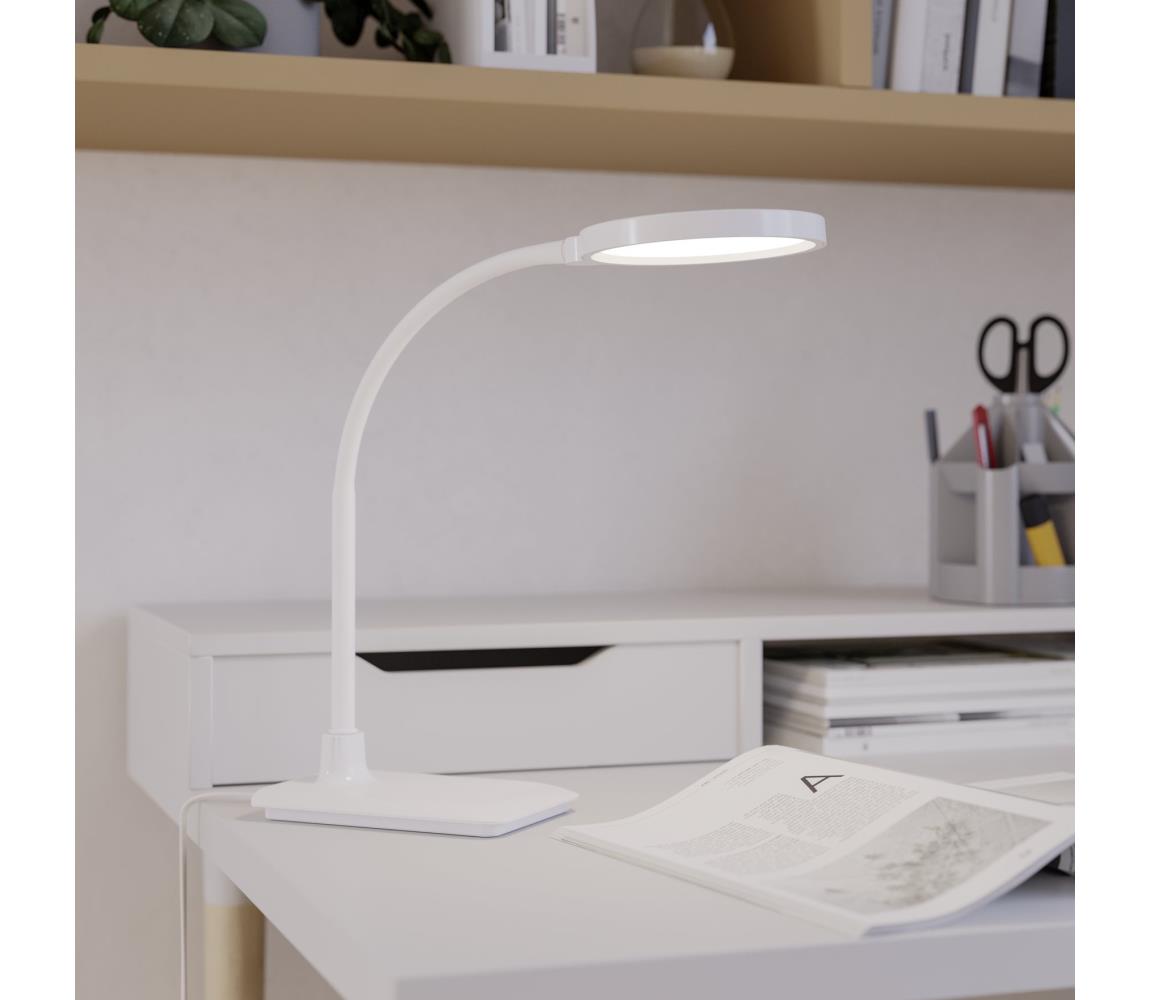 Eglo 902178 - LED stmievateľná stolná lampa LAURO LED/5,5W/230V 2700/4000/6500K biela 902178