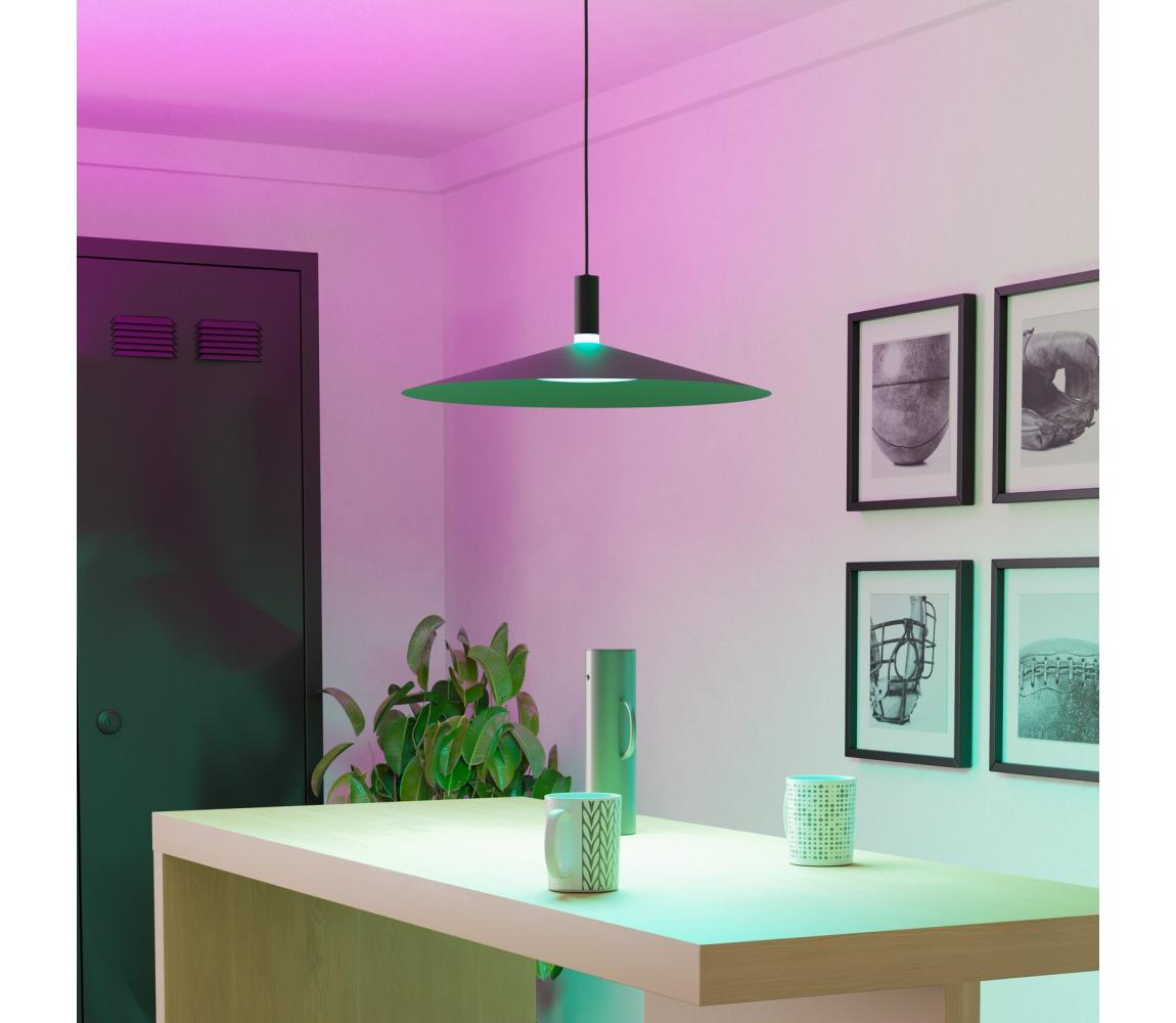 Eglo 902183 - LED RGBW stmievateľné závesné svietidlo na lanku CONOMAVILLA-Z LED/15,5W/230V čierne 902183