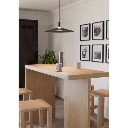 Eglo - LED RGBW stmievateľný luster na lanku LED/15,5W/230V 2700-6500K čierna