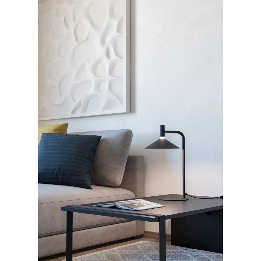 Eglo - LED RGBW stmievateľná stolná lampa LED/7,5W/230V 2700-6500K čierna