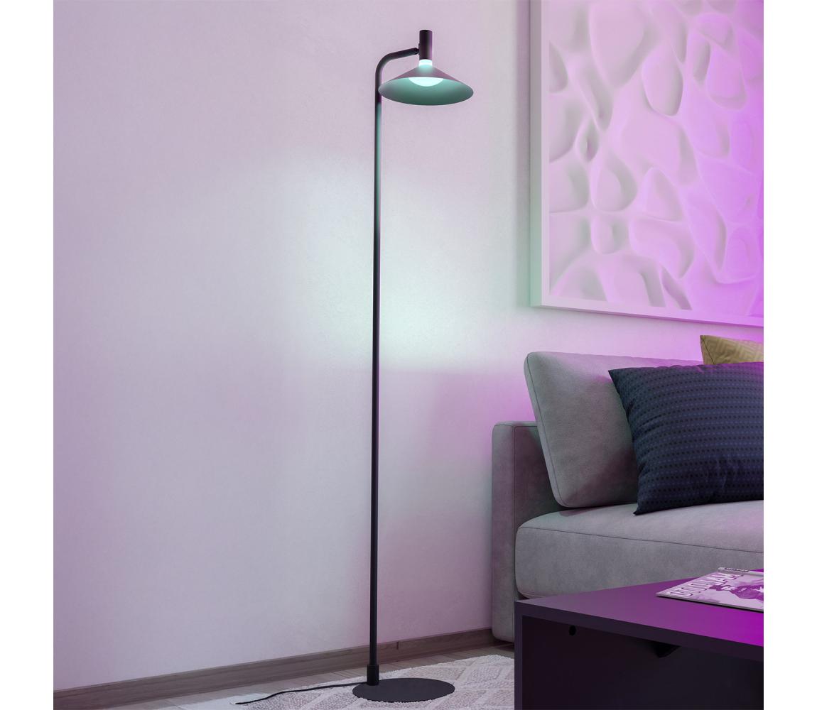 Eglo 902186 - LED RGBW stmievateľná stojacia lampa CONOMAVILLA-Z LED/7,5W/230V čierna 902186