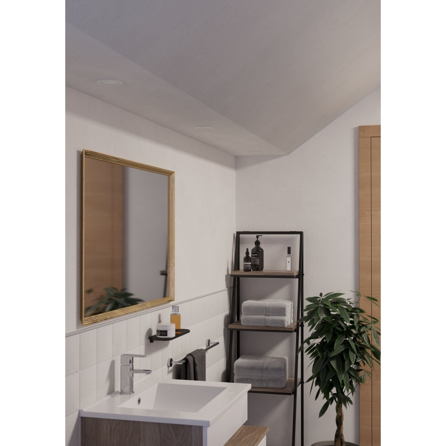 Eglo - SADA 3x LED Kúpeľňové zapustené bodové svietidlo 1xGU10/4,5W/230V IP44 biela