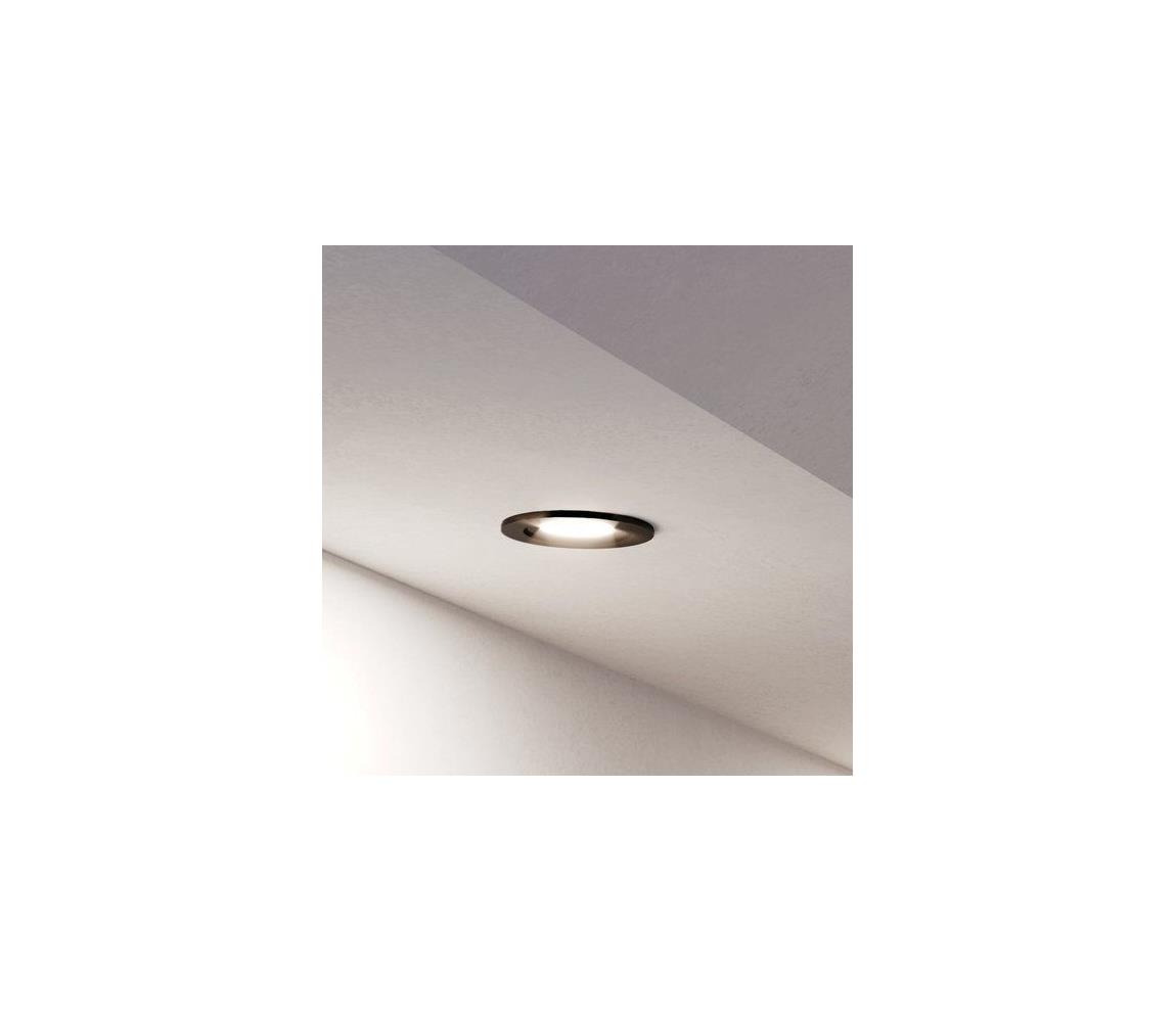 Eglo 902236 -LED kúpeľňové podhľadové bodové svietidlo BARRANCO 1xGU10/4,5W/230V IP44 čierna 902236