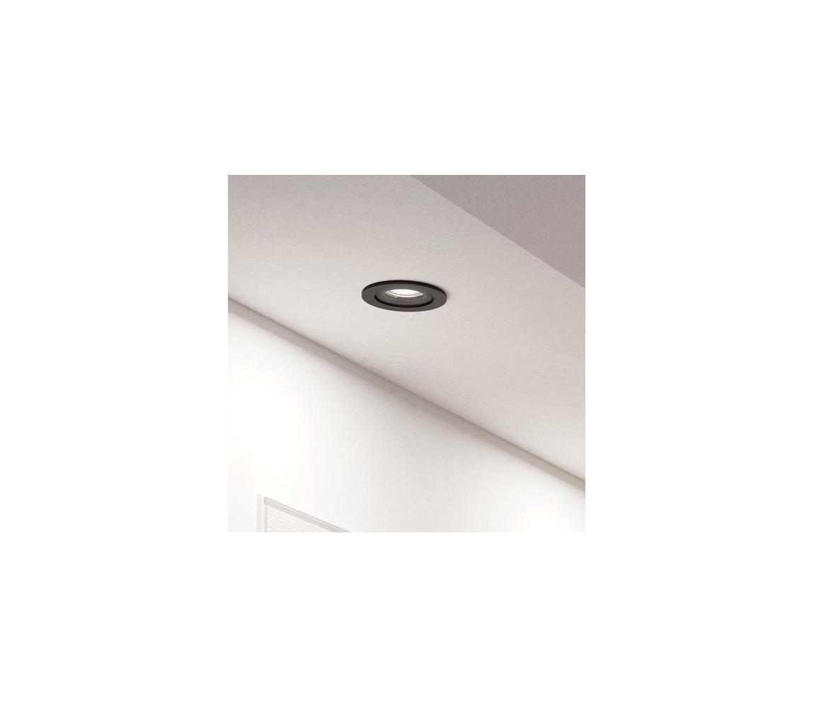 Eglo 902243 - LED zapustené podhľadové bodové svietidlo BARRANCO 1xGU10/4,5W/230V čierne 902243