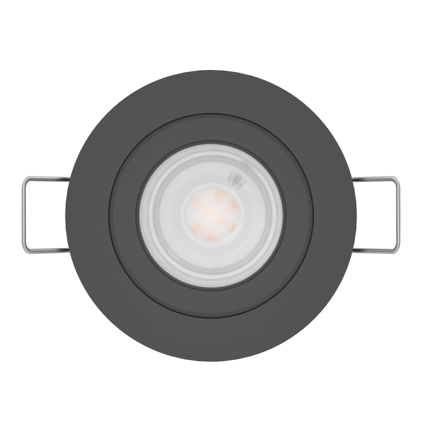 Eglo - LED zapustené bodové svietidlo 1xGU10/4,5W/230V čierna