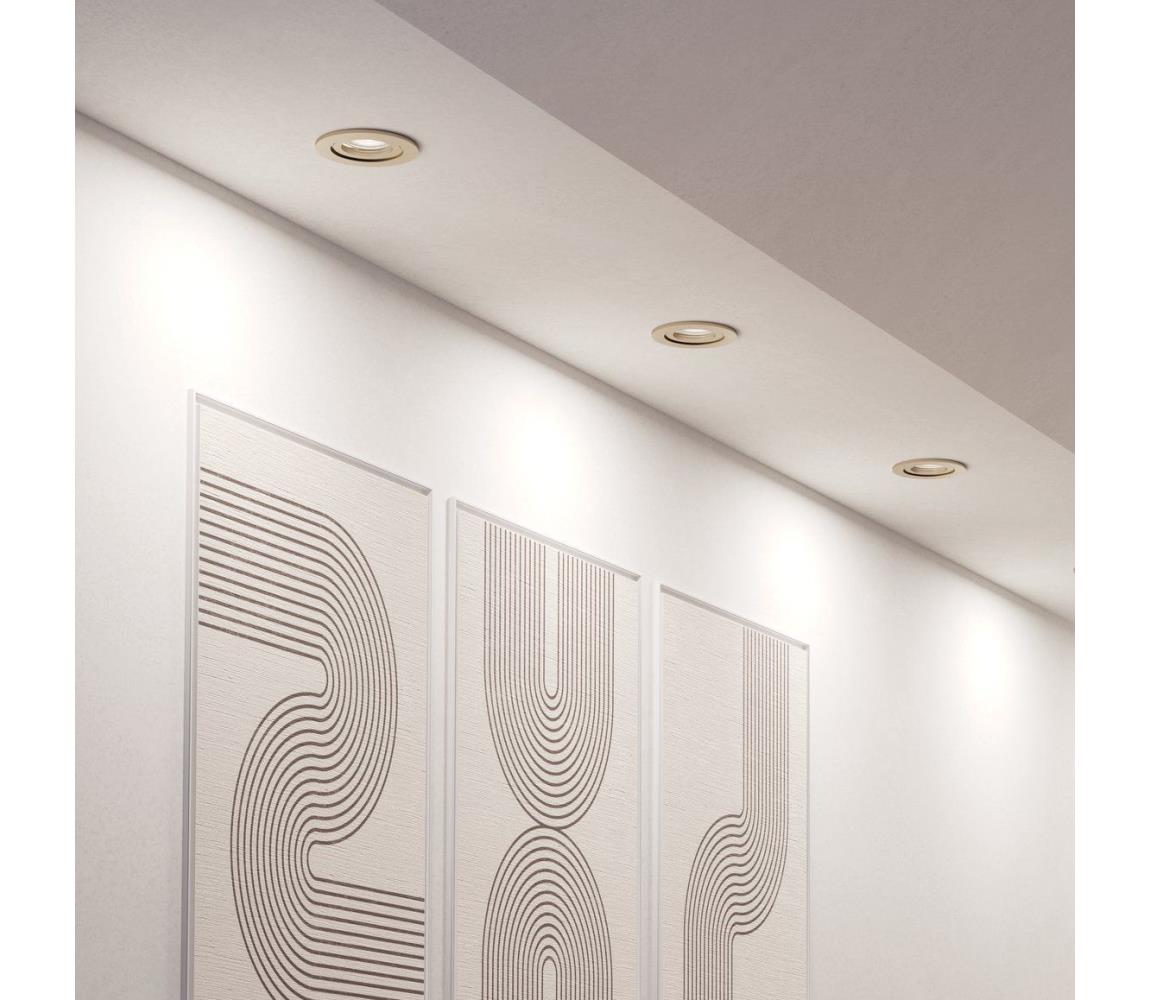 Eglo 902246 - SADA 3x LED podhľadových bodových svietidiel BARRANCO 1xGU10/4,5W/230V chróm 902246